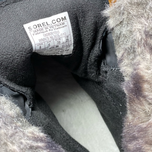 Sorel Black Explorer Joan Size 8 EUC - Picture 8 of 8